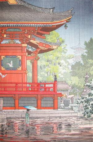 Tsuchiya Koitsu: Kan-nondo at Asakusa - Ronin Gallery