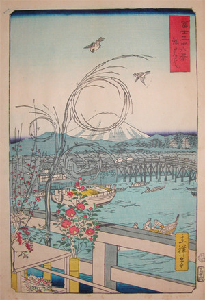 Utagawa Hiroshige II: Edobashi Bridge - Ronin Gallery