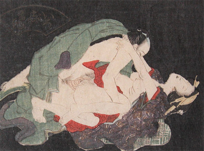 Utagawa Kunisada, 歌川国貞 (Kunisada (att))による浮世絵「Night Passion」