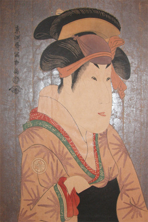 東洲斎写楽: Segawa Kikunojo III as Oshizu, Wife of Bunzo - Ronin Gallery