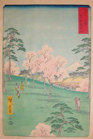 Utagawa Hiroshige: Asukayama, Edo - Ronin Gallery