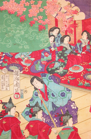 Toyohara Chikanobu: Spring Festival - Ronin Gallery