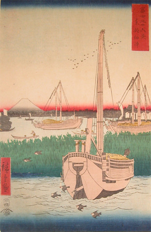 Utagawa Hiroshige: Tsukuda, Edo - Ronin Gallery