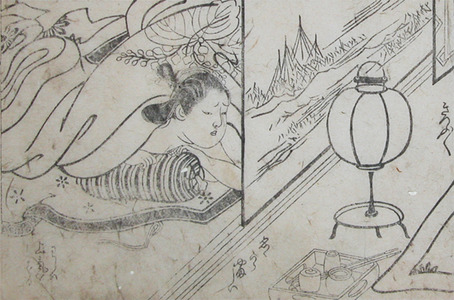 Nishikawa Sukenobu: By the Lantern - Ronin Gallery