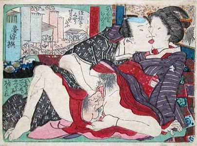 Utagawa Kunisada: French Kiss - Ronin Gallery