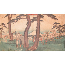 歌川広重: Cherry Blossom and Fuji - Ronin Gallery