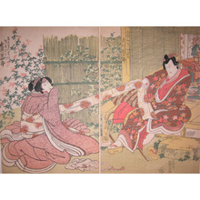 Utagawa Kunisada: Ichikawa Danjuro and Iwai Hanshiro - Ronin Gallery