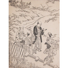 Nishikawa Sukenobu: Woman with a Bird Cage - Ronin Gallery