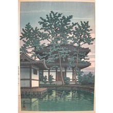 Japanischer Druck "Kikoji Temple in Nara" von Kawase Hasui, 川瀬巴水 (Hasui)