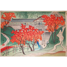 三木翠山: Tsutenbashi at Tofukuji Temple in Autumn - Ronin Gallery