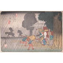 Utagawa Hiroshige: Spring Rain at Suhara - Ronin Gallery