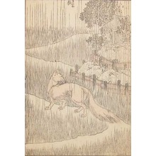 Katsushika Hokusai: Fox in Rain - Ronin Gallery