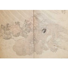 Katsushika Hokusai: Shishi Lion in the Wind - Ronin Gallery