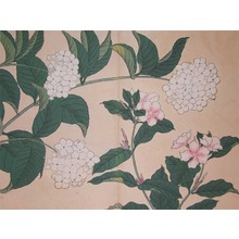 Sakai Hoitsu: Periwinkle and Hydrangea - Ronin Gallery