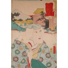 歌川国貞: Mother of Yamamoto Kansuke at Goyu - Ronin Gallery