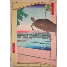 Utagawa Hiroshige: Mannen Bridge at Fukagawa - Ronin Gallery