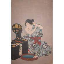 Japanischer Druck "Dressing Up" von Utagawa Kunisada, 歌川国貞 (Kunisada)