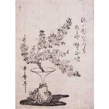 Kitagawa Utamaro: Cherry Blossoms and Frog - Ronin Gallery