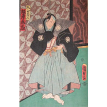 二代歌川国貞: Kabuki Actor Bando Kamezo - Ronin Gallery
