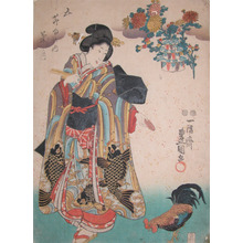 Utagawa Kunisada: Month of Chrysanthemums - Ronin Gallery