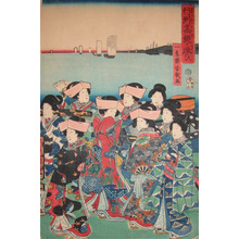 Japanese Print "Procession" by Ochiai Yoshiiku, 落合芳幾 (Yoshiiku)