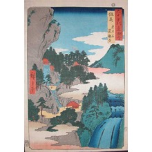 Utagawa Hiroshige: Tajima. Kwannon Temple at Iwaidani - Ronin Gallery