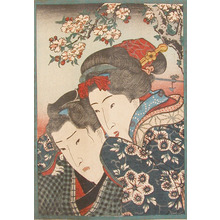 Japanese Print "Beloved Couple" by Utagawa Kunisada, 歌川国貞 (Kunisada)