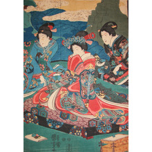 Japanese Print "Three Bijin" by Utagawa Kuniyoshi, 歌川国芳 (Kuniyoshi)