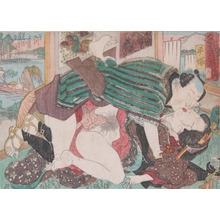 Utagawa Kunisada: The Kiss - Ronin Gallery