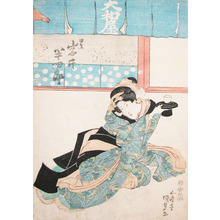 Utagawa Kunisada, 歌川国貞 (Kunisada)创作的日本版画《Kabuki Actor Iwai Hanshiro》