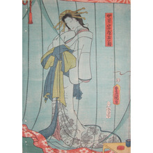 Utagawa Kunisada: Courtesan Tamagiku - Ronin Gallery