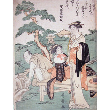 Kitagawa Utamaro: Cooling Off By the Stream - Ronin Gallery