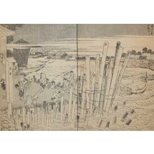 Katsushika Hokusai: Fuji in the Evening Sun at Shimadagahana - Ronin Gallery