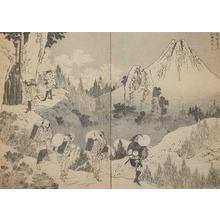 葛飾北斎: Fuji in the Mountains of Taisekiji Temple - Ronin Gallery