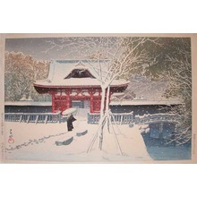 川瀬巴水: Snow at Shiba Park - Ronin Gallery