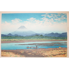 Kawase Hasui: Mt. Fuji from Banyu River - Ronin Gallery