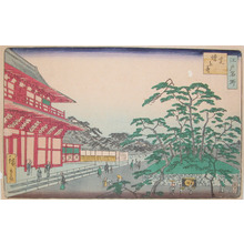 二歌川広重: Zojo Temple at Shiba - Ronin Gallery
