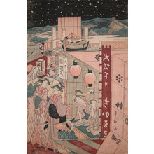 勝川春好: Night on the River - Ronin Gallery