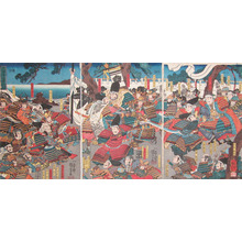 Utagawa Kuniyoshi: Debate on the Daimotsu Shore - Ronin Gallery