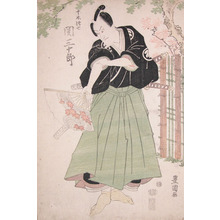 Utagawa Toyokuni I: The Actor Seki Sanjuro as Denshichi - Ronin Gallery