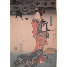 Utagawa Kuniyoshi: Woman with Lantern - Ronin Gallery