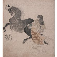 Unknown: Strong Woman Stoping a Running Horse - Ronin Gallery