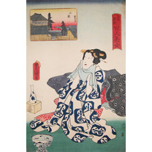 Utagawa Kunisada: Koume: Sake - Ronin Gallery