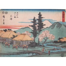 Japanese Print "Mishima" by Suzuki Hiroshige (Hiroshige)