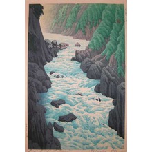 Henmi Takashi: Juji Gorge at Kurobe River - Ronin Gallery