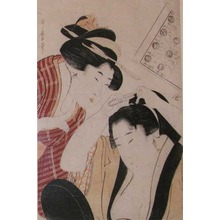 Kitagawa Utamaro: Hair Styling - Ronin Gallery