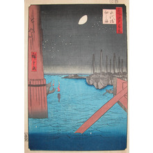 Utagawa Hiroshige: Tsukudajima from Eitai Bridge - Ronin Gallery