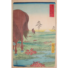 Utagawa Hiroshige: Koganegahara, Shimosa - Ronin Gallery