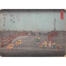 Japanese Print "Nihonbashi" by Suzuki Hiroshige (Hiroshige)