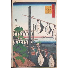 Utagawa Hiroshige II: Fish Drying in Wakasa - Ronin Gallery